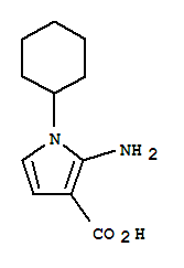 1H-pyrrole-3-carboxylicacid,2-amino-1-cyclohexyl-(9ci)Structure,409108-86-7Structure 1H-pyrrole-3-carboxylicacid,2-amino-1-cyclohexyl-(9ci) Structure,409108-86-7Structure