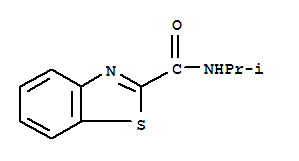 2-Benzothiazolecarboxamide,n-(1-methylethyl)-(9ci)Structure,41124-28-1Structure 2-Benzothiazolecarboxamide,n-(1-methylethyl)-(9ci) Structure,41124-28-1Structure