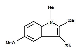 1H-indole,3-ethyl-5-methoxy-1,2-dimethyl-(9ci)Structure,412284-09-4Structure 1H-indole,3-ethyl-5-methoxy-1,2-dimethyl-(9ci) Structure,412284-09-4Structure