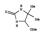 2-Imidazolidinethione,5-methoxy-4,4-dimethyl-(9ci)Structure,412301-14-5Structure 2-Imidazolidinethione,5-methoxy-4,4-dimethyl-(9ci) Structure,412301-14-5Structure