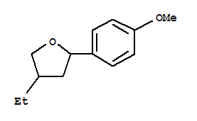 (9ci)-4-乙基四氫-2-(4-甲氧基苯基)-呋喃結(jié)構(gòu)式_415936-10-6結(jié)構(gòu)式