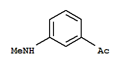1-(3-(甲基氨基)苯基)乙酮結(jié)構(gòu)式_42865-75-8結(jié)構(gòu)式