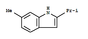 1H-indole,6-methyl-2-(1-methylethyl)-(9ci)Structure,42958-25-8Structure 1H-indole,6-methyl-2-(1-methylethyl)-(9ci) Structure,42958-25-8Structure