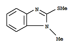 1H-benzimidazole,1-methyl-2-(methylthio)-(8ci,9ci)Structure,4344-61-0Structure 1H-benzimidazole,1-methyl-2-(methylthio)-(8ci,9ci) Structure,4344-61-0Structure