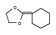 1,3-Dioxolane, 2-cyclohexylidene-Structure,4362-49-6Structure 1,3-Dioxolane, 2-cyclohexylidene- Structure,4362-49-6Structure