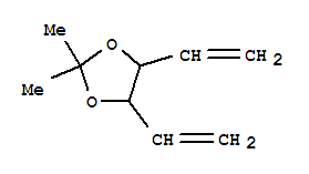 1,3-Dioxolane, 4,5-diethenyl-2,2-dimethyl-Structure,4362-67-8Structure 1,3-Dioxolane, 4,5-diethenyl-2,2-dimethyl- Structure,4362-67-8Structure