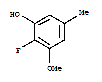 Phenol, 2-fluoro-3-methoxy-5-methyl-(9ci)Structure,447462-92-2Structure Phenol, 2-fluoro-3-methoxy-5-methyl-(9ci) Structure,447462-92-2Structure