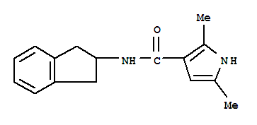 1H-pyrrole-3-carboxamide,n-(2,3-dihydro-1h-inden-2-yl)-2,5-dimethyl-(9ci)Structure,450351-84-5Structure 1H-pyrrole-3-carboxamide,n-(2,3-dihydro-1h-inden-2-yl)-2,5-dimethyl-(9ci) Structure,450351-84-5Structure