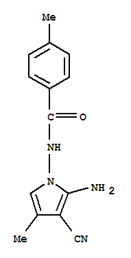 (9ci)-n-(2-氨基-3-氰基-4-甲基-1H-吡咯-1-基)-4-甲基-苯甲酰胺結(jié)構(gòu)式_453587-58-1結(jié)構(gòu)式