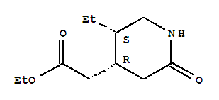 (4r,5s)-(9ci)-5-乙基-2-氧代-4-哌啶乙酸乙酯結(jié)構(gòu)式_457623-01-7結(jié)構(gòu)式