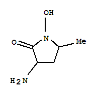 (7ci,8ci)-3-氨基-1-羥基-5-甲基-2-吡咯烷酮結(jié)構(gòu)式_4666-58-4結(jié)構(gòu)式