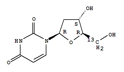 2-脫氧尿苷-5-13c結(jié)構(gòu)式_478510-91-7結(jié)構(gòu)式