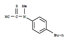 (7ci,8ci)-4-丁基-1-氰基-n-甲基硫代-甲酰苯胺結(jié)構(gòu)式_4953-91-7結(jié)構(gòu)式