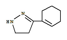 1H-pyrazole, 3-(1-cyclohexen-1-yl)-4,5-dihydro-Structure,49636-37-5Structure 1H-pyrazole, 3-(1-cyclohexen-1-yl)-4,5-dihydro- Structure,49636-37-5Structure