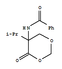 DL-5-Benzoylamino-5-isopropyl-4-oxo-1,3-dioxaneStructure,51127-25-4Structure DL-5-Benzoylamino-5-isopropyl-4-oxo-1,3-dioxane Structure,51127-25-4Structure