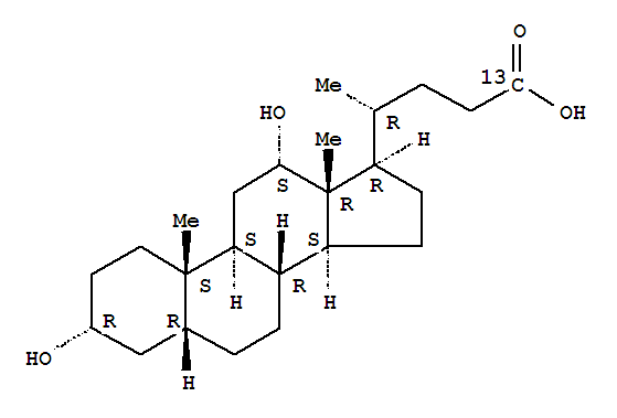 去氧膽酸-13C結(jié)構(gòu)式_52886-37-0結(jié)構(gòu)式