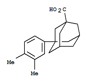 1-(3,4-Xylyl)-3-adamantanecarboxylicacidStructure,56531-57-8Structure 1-(3,4-Xylyl)-3-adamantanecarboxylicacid Structure,56531-57-8Structure