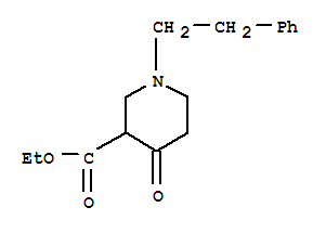 4-氧代-1-(2-苯基乙基)-3-哌啶羧酸乙酯結(jié)構(gòu)式_56547-83-2結(jié)構(gòu)式