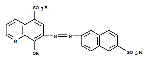 5-Quinolinesulfonic acid,8-hydroxy-7-(6-sulfo-2-naphthylazo)-Structure,56990-57-9Structure 5-Quinolinesulfonic acid,8-hydroxy-7-(6-sulfo-2-naphthylazo)- Structure,56990-57-9Structure