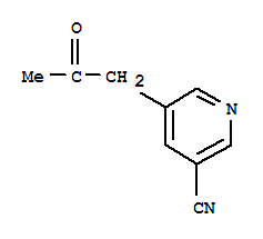 3-Pyridinecarbonitrile, 5-(2-oxopropyl)-Structure,605681-10-5Structure 3-Pyridinecarbonitrile, 5-(2-oxopropyl)- Structure,605681-10-5Structure
