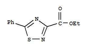 1,2,4-Thiadiazole-3-carboxylic acid, 5-phenyl-, ethyl esterStructure,61689-35-8Structure 1,2,4-Thiadiazole-3-carboxylic acid, 5-phenyl-, ethyl ester Structure,61689-35-8Structure