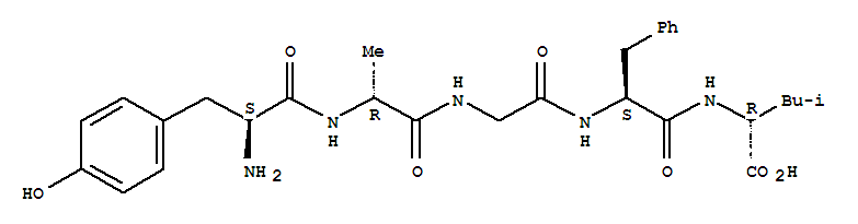 H-tyr-d-ala-gly-phe-d-leu-oh Structure,63631-40-3Structure