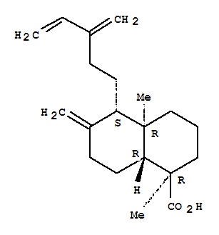 (1R,8aα)-十氫-1,4aβ-二甲基-6-亞甲基-5β-(3-亞甲基-4-戊烯基)萘-1α-羧酸結(jié)構(gòu)式_63949-93-9結(jié)構(gòu)式