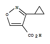 4-Isoxazolecarboxylicacid,3-cyclopropyl-(9ci)Structure,639523-17-4Structure 4-Isoxazolecarboxylicacid,3-cyclopropyl-(9ci) Structure,639523-17-4Structure