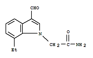 1H-indole-1-acetamide,7-ethyl-3-formyl-(9ci)Structure,639810-79-0Structure 1H-indole-1-acetamide,7-ethyl-3-formyl-(9ci) Structure,639810-79-0Structure