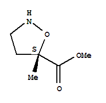 (s)-(9ci)-5-甲基-5-異噁唑啉羧酸甲酯結(jié)構(gòu)式_64018-38-8結(jié)構(gòu)式