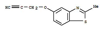 Benzothiazole,2-methyl-5-(2-propynyloxy)-(9ci)Structure,64225-41-8Structure Benzothiazole,2-methyl-5-(2-propynyloxy)-(9ci) Structure,64225-41-8Structure