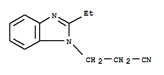 1H-benzimidazole-1-propanenitrile,2-ethyl-(9ci)Structure,64266-25-7Structure 1H-benzimidazole-1-propanenitrile,2-ethyl-(9ci) Structure,64266-25-7Structure