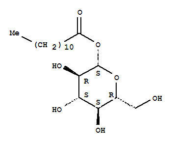 1-氧代十二基-BETA-D-吡喃葡萄糖苷結(jié)構(gòu)式_64395-92-2結(jié)構(gòu)式