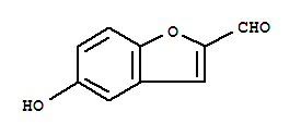 2-Benzofurancarboxaldehyde, 5-hydroxy-Structure,64418-91-3Structure 2-Benzofurancarboxaldehyde, 5-hydroxy- Structure,64418-91-3Structure