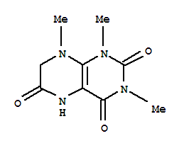  1,5,7,8-四氫-1,3,8-三甲基-2,4,6(3H)-蝶啶三酮結(jié)構(gòu)式_64724-37-4結(jié)構(gòu)式