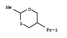 (9ci)-2-甲基-5-(1-甲基乙基)-1,3-氧硫雜環(huán)己烷結構式_64931-59-5結構式