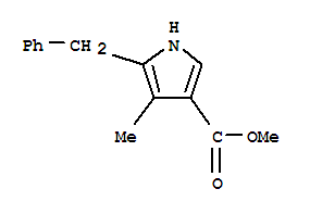 1H-pyrrole-3-carboxylicacid,4-methyl-5-(phenylmethyl)-,methylester(9ci)Structure,65185-09-3Structure 1H-pyrrole-3-carboxylicacid,4-methyl-5-(phenylmethyl)-,methylester(9ci) Structure,65185-09-3Structure