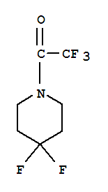 Piperidine, 4,4-difluoro-1-(trifluoroacetyl)-(9ci)Structure,65220-85-1Structure Piperidine, 4,4-difluoro-1-(trifluoroacetyl)-(9ci) Structure,65220-85-1Structure