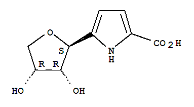 1H-pyrrole-2-carboxylic acid, 5-[(2s,3r,4r)-tetrahydro-3,4-dihydroxy-2-furanyl]-(9ci) Structure,695811-37-1Structure