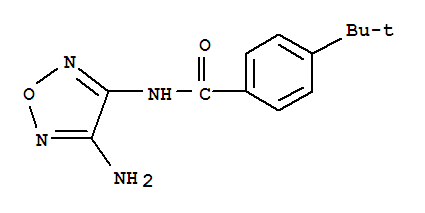 (9ci)-n-(4-氨基-1,2,5-噁二唑-3-基)-4-(1,1-二甲基乙基)-苯甲酰胺結(jié)構(gòu)式_696647-76-4結(jié)構(gòu)式