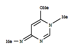 Methanamine, n-(6-methoxy-1-methyl-4(1h)-pyrimidinylidene)-(9ci)Structure,703397-93-7Structure Methanamine, n-(6-methoxy-1-methyl-4(1h)-pyrimidinylidene)-(9ci) Structure,703397-93-7Structure