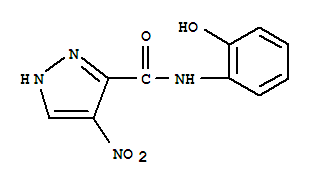 1H-pyrazole-3-carboxamide,n-(2-hydroxyphenyl)-4-nitro-(9ci)Structure,705269-65-4Structure 1H-pyrazole-3-carboxamide,n-(2-hydroxyphenyl)-4-nitro-(9ci) Structure,705269-65-4Structure