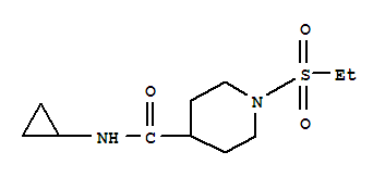 (9ci)-n-環(huán)丙基-1-(乙基磺酰基)-4-哌啶羧酰胺結(jié)構(gòu)式_705959-57-5結(jié)構(gòu)式