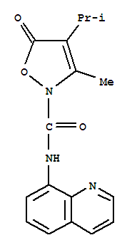 2(5H)-isoxazolecarboxamide, 3-methyl-4-(1-methylethyl)-5-oxo-n-8-quinolinyl-Structure,706803-58-9Structure 2(5H)-isoxazolecarboxamide, 3-methyl-4-(1-methylethyl)-5-oxo-n-8-quinolinyl- Structure,706803-58-9Structure