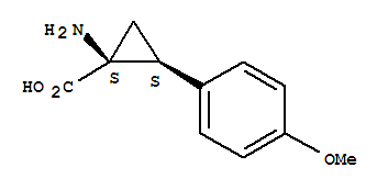 (1r,2r)-rel-(9ci)-1-氨基-2-(4-甲氧基苯基)-環(huán)丙烷羧酸結(jié)構(gòu)式_707536-76-3結(jié)構(gòu)式