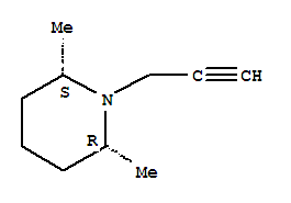 (2r,6s)-rel-(9ci)-2,6-二甲基-1-(2-丙炔)-哌啶結(jié)構(gòu)式_709665-36-1結(jié)構(gòu)式