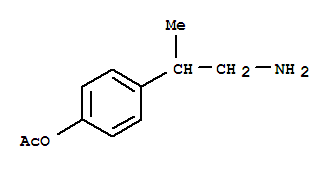 (9ci)-4-(2-氨基-1-甲基乙基)-苯酚乙酸酯結(jié)構(gòu)式_711598-73-1結(jié)構(gòu)式