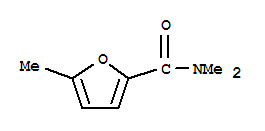 n,n,5-三甲基-2-呋喃羧酰胺結(jié)構(gòu)式_71160-44-6結(jié)構(gòu)式