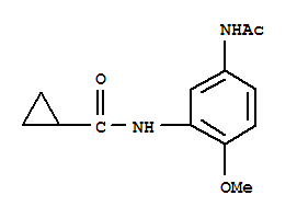 (9ci)-n-[5-(乙酰基氨基)-2-甲氧基苯基]-環(huán)丙烷羧酰胺結(jié)構(gòu)式_712287-11-1結(jié)構(gòu)式