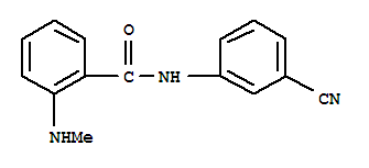 Benzamide, n-(3-cyanophenyl)-2-(methylamino)-(9ci)Structure,712309-25-6Structure Benzamide, n-(3-cyanophenyl)-2-(methylamino)-(9ci) Structure,712309-25-6Structure
